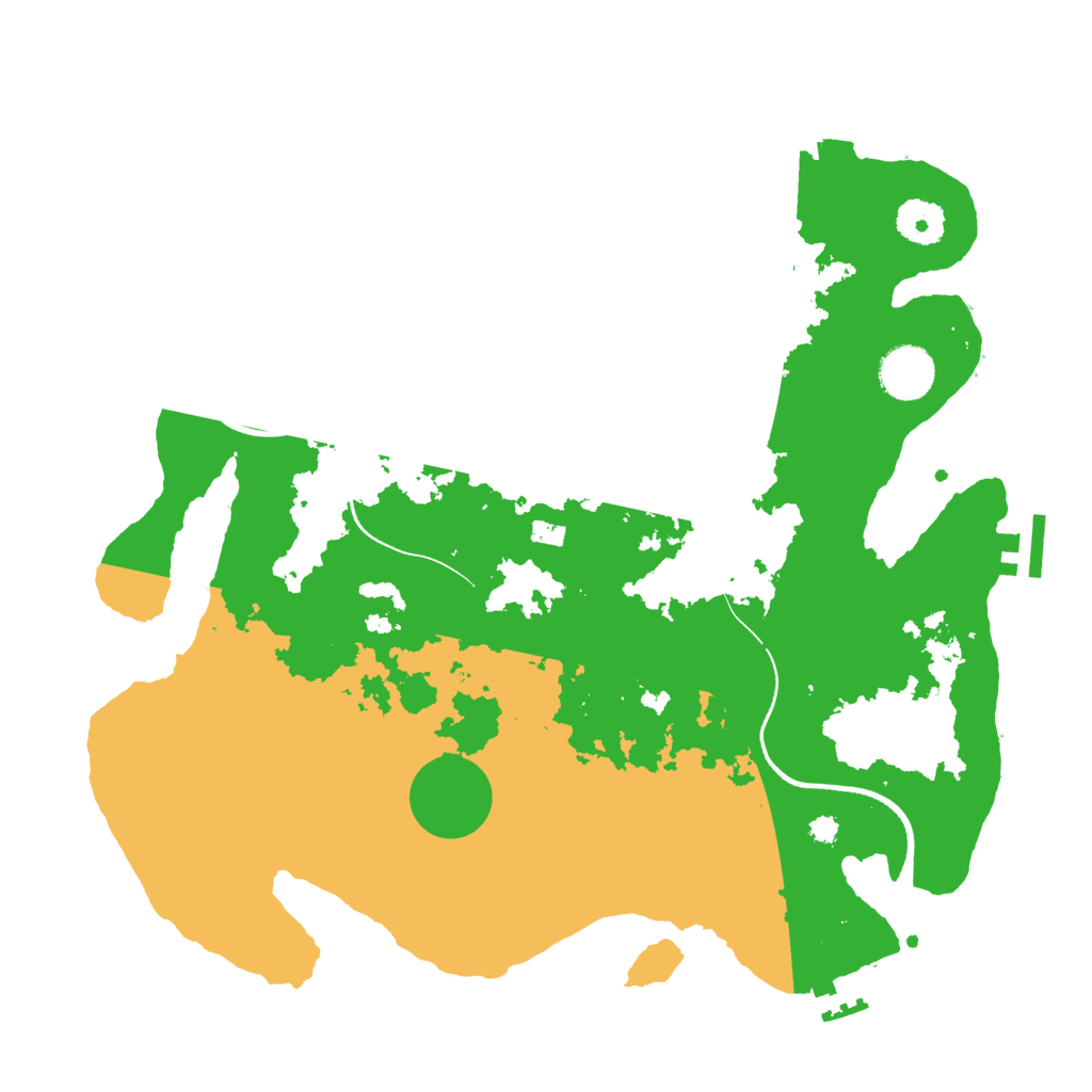 Biome Rust Map: Procedural Map, Size: 3500, Seed: 849217642
