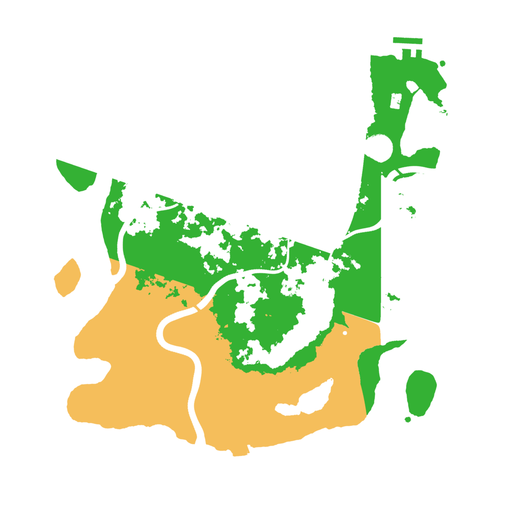 Biome Rust Map: Procedural Map, Size: 3500, Seed: 2342342