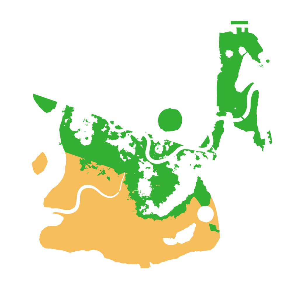 Biome Rust Map: Procedural Map, Size: 3500, Seed: 2342342