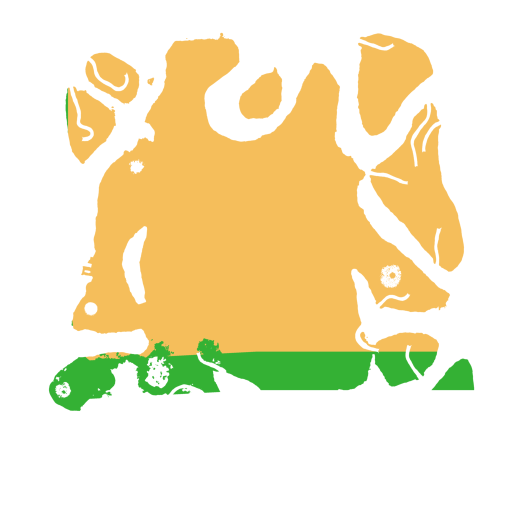 Biome Rust Map: Procedural Map, Size: 3500, Seed: 155592