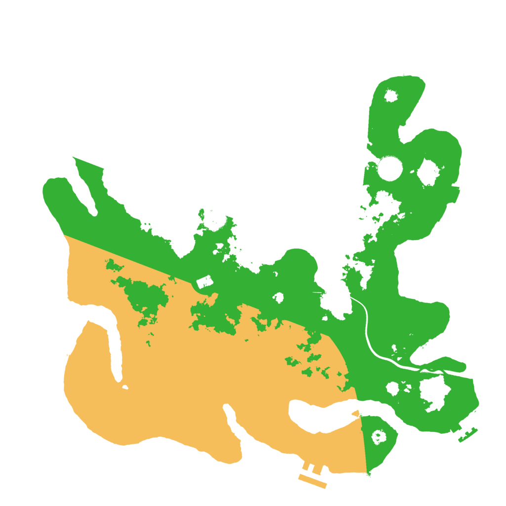 Biome Rust Map: Procedural Map, Size: 3550, Seed: 497681