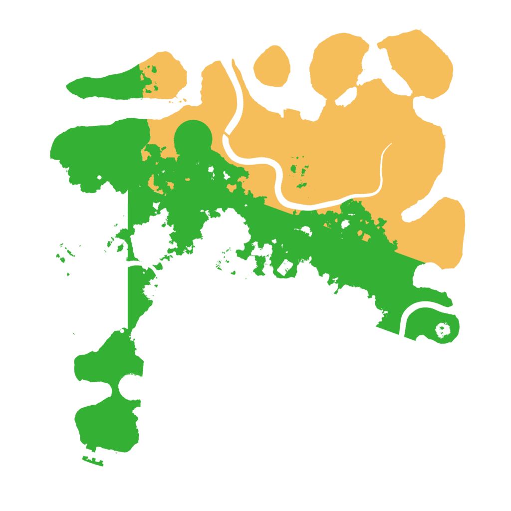 Biome Rust Map: Procedural Map, Size: 3550, Seed: 772390