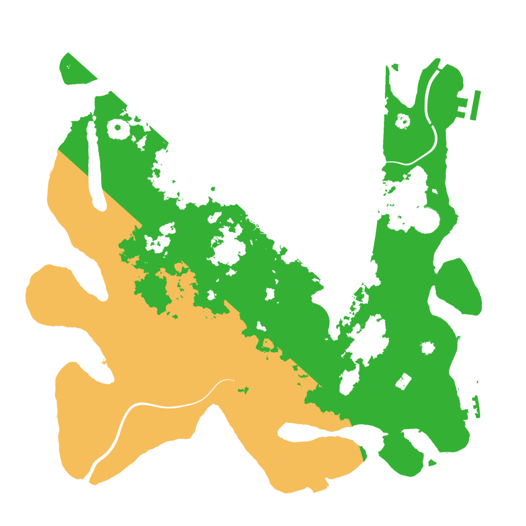 Biome Rust Map: Procedural Map, Size: 3550, Seed: 671532