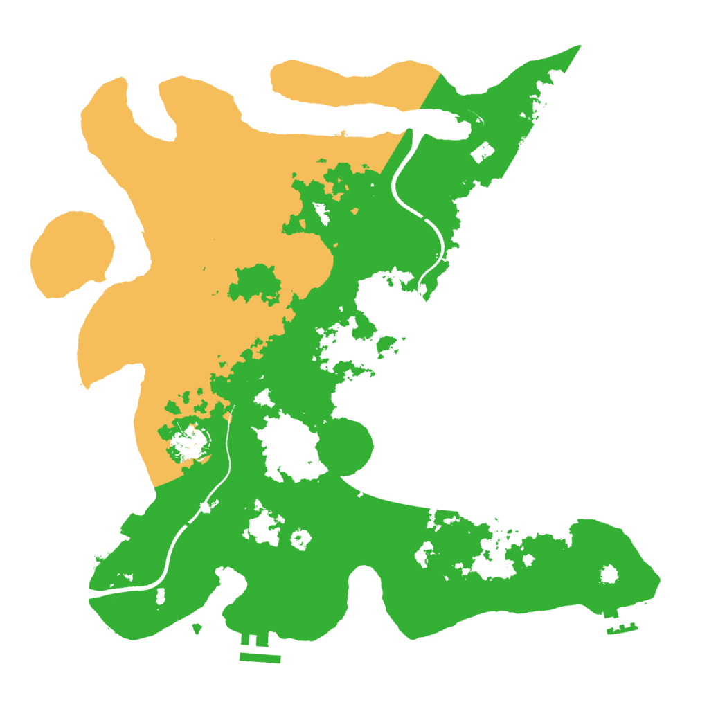 Biome Rust Map: Procedural Map, Size: 3500, Seed: 495333