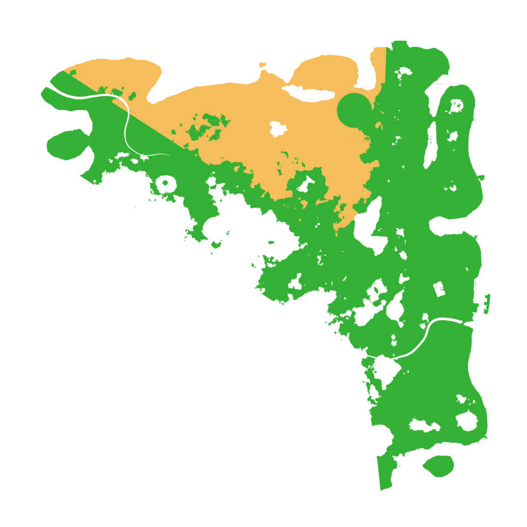 Biome Rust Map: Procedural Map, Size: 4000, Seed: 554119