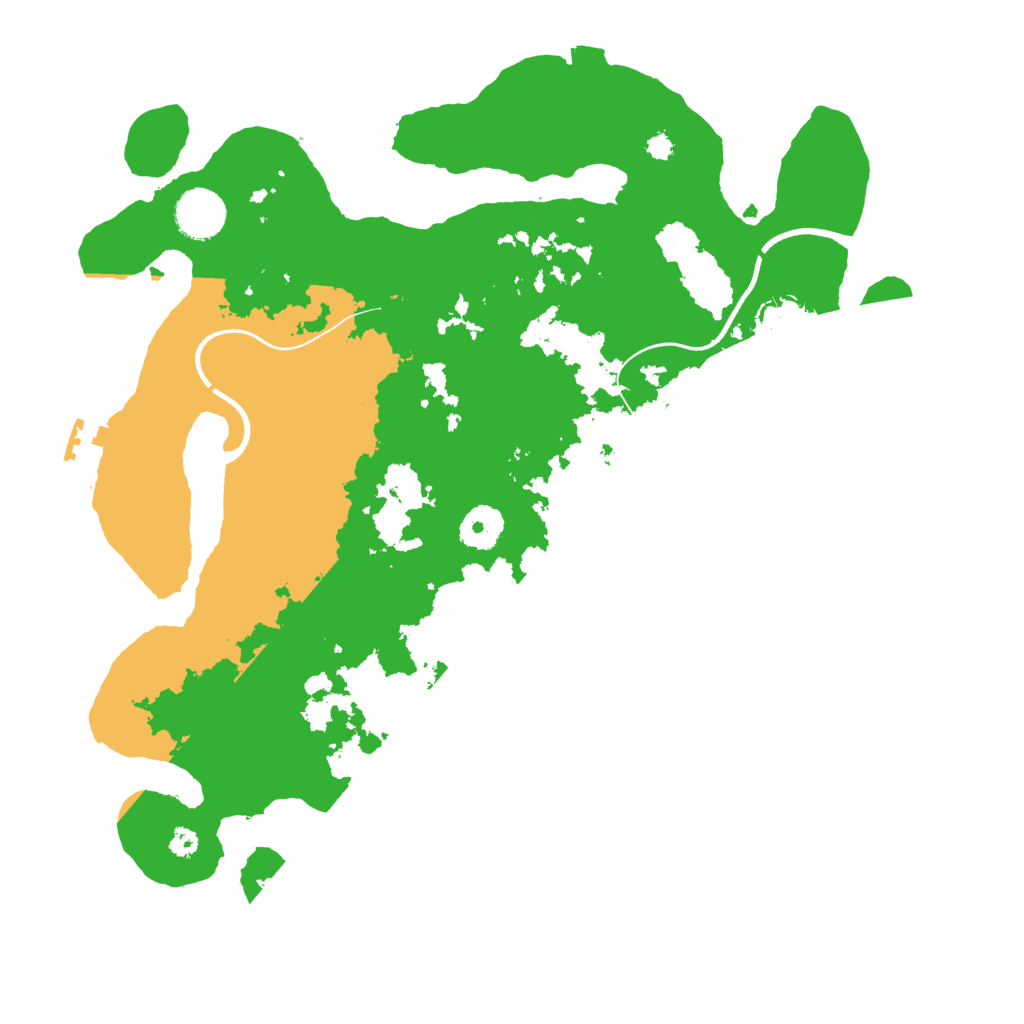 Biome Rust Map: Procedural Map, Size: 3550, Seed: 302502