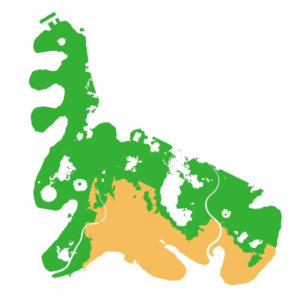 Biome Rust Map: Procedural Map, Size: 3500, Seed: 24600