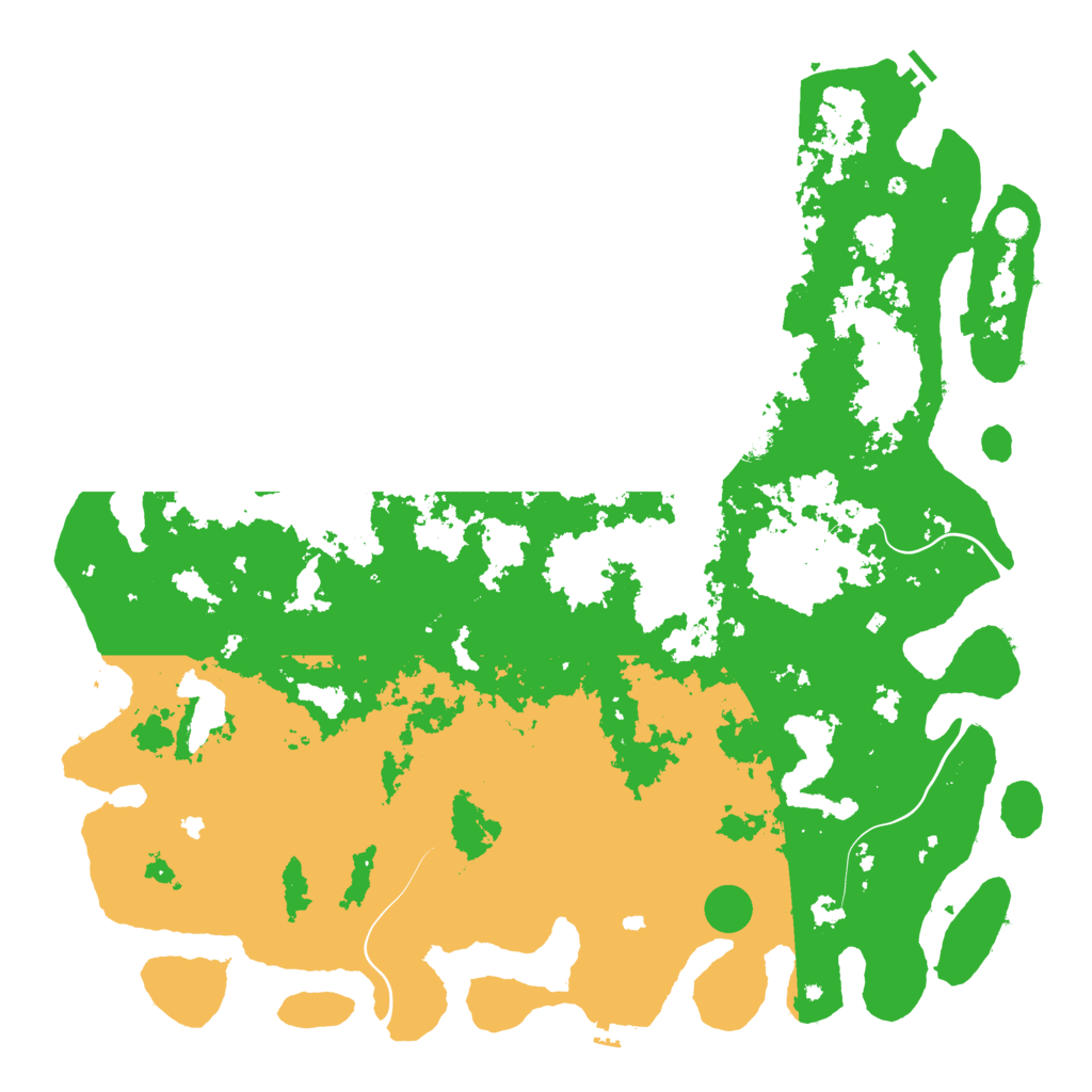 Biome Rust Map: Procedural Map, Size: 6000, Seed: 15