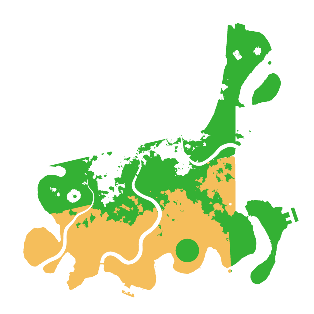 Biome Rust Map: Procedural Map, Size: 3550, Seed: 654415