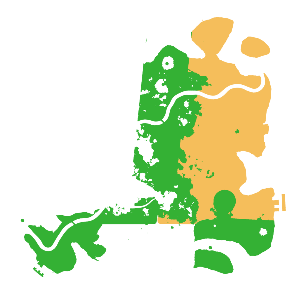 Biome Rust Map: Procedural Map, Size: 3550, Seed: 161300