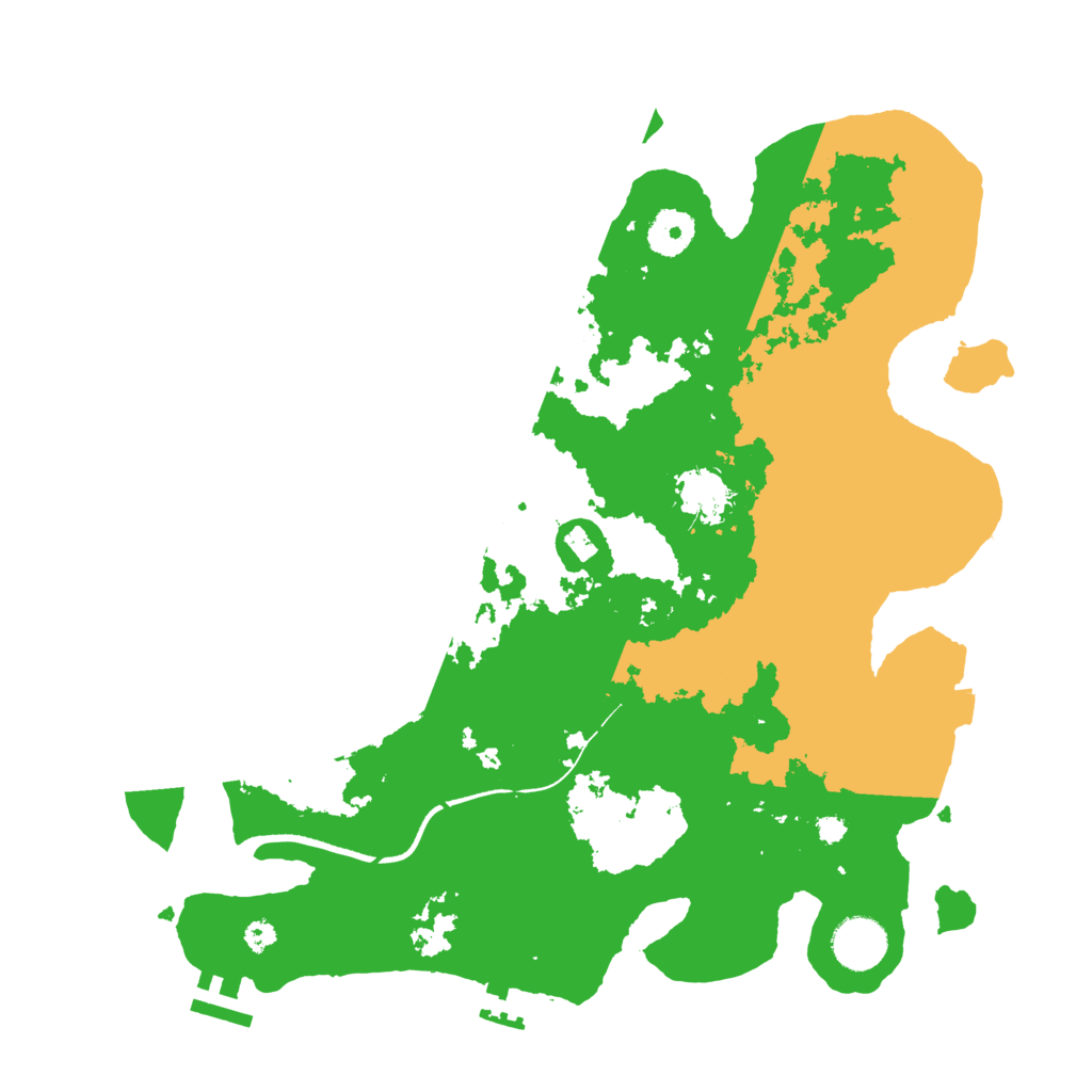 Biome Rust Map: Procedural Map, Size: 3550, Seed: 918226