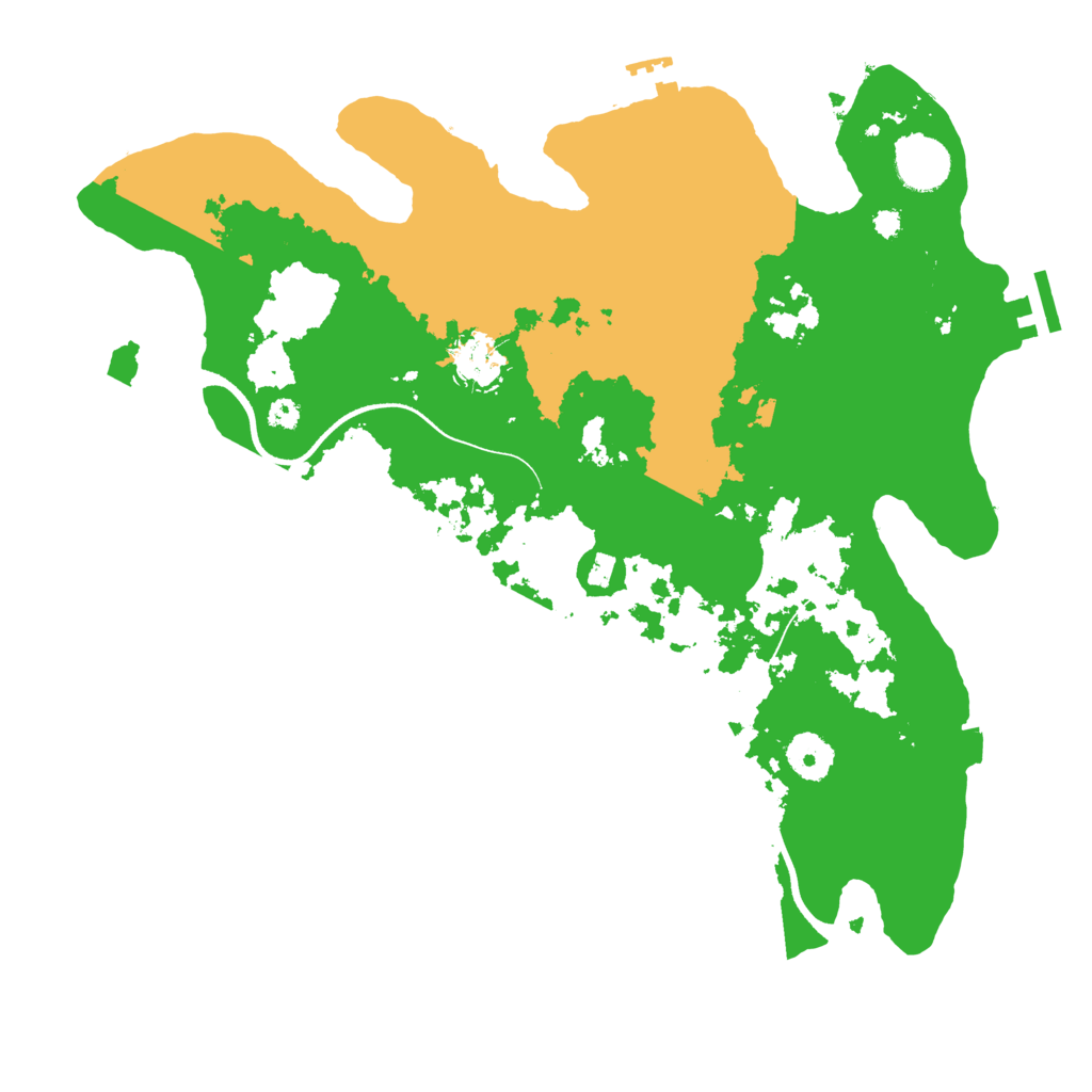 Biome Rust Map: Procedural Map, Size: 3550, Seed: 28483