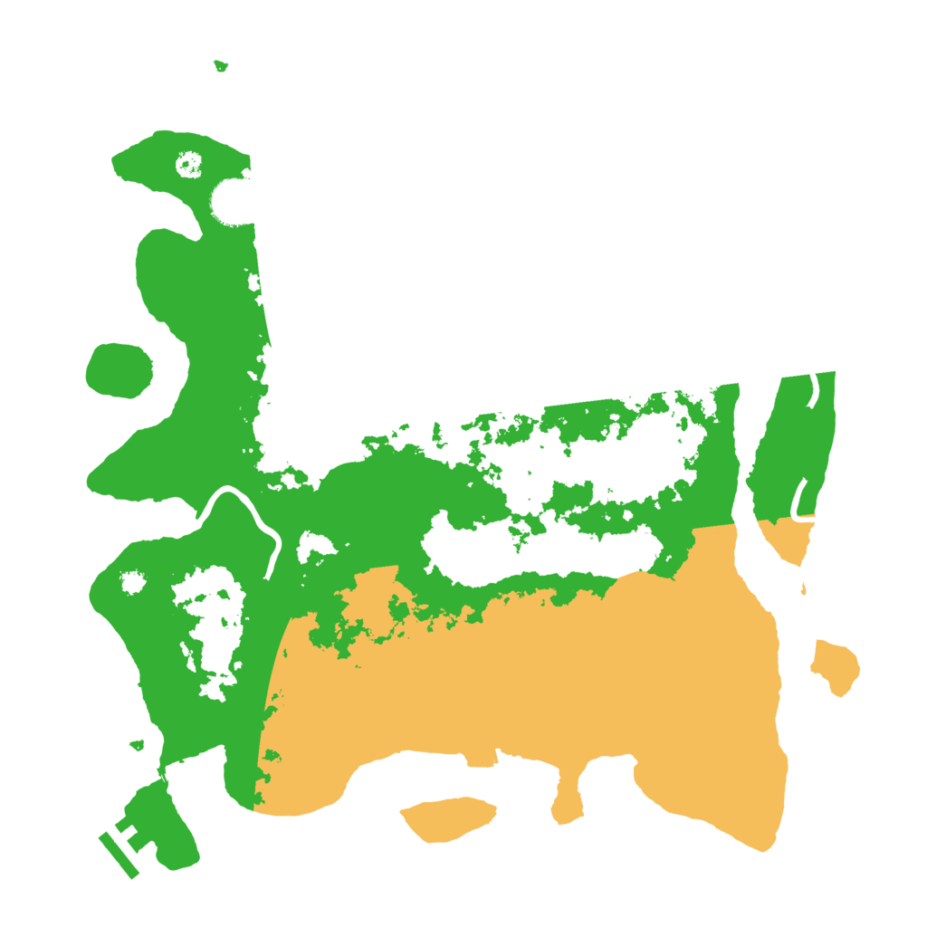 Biome Rust Map: Procedural Map, Size: 3500, Seed: 917622529