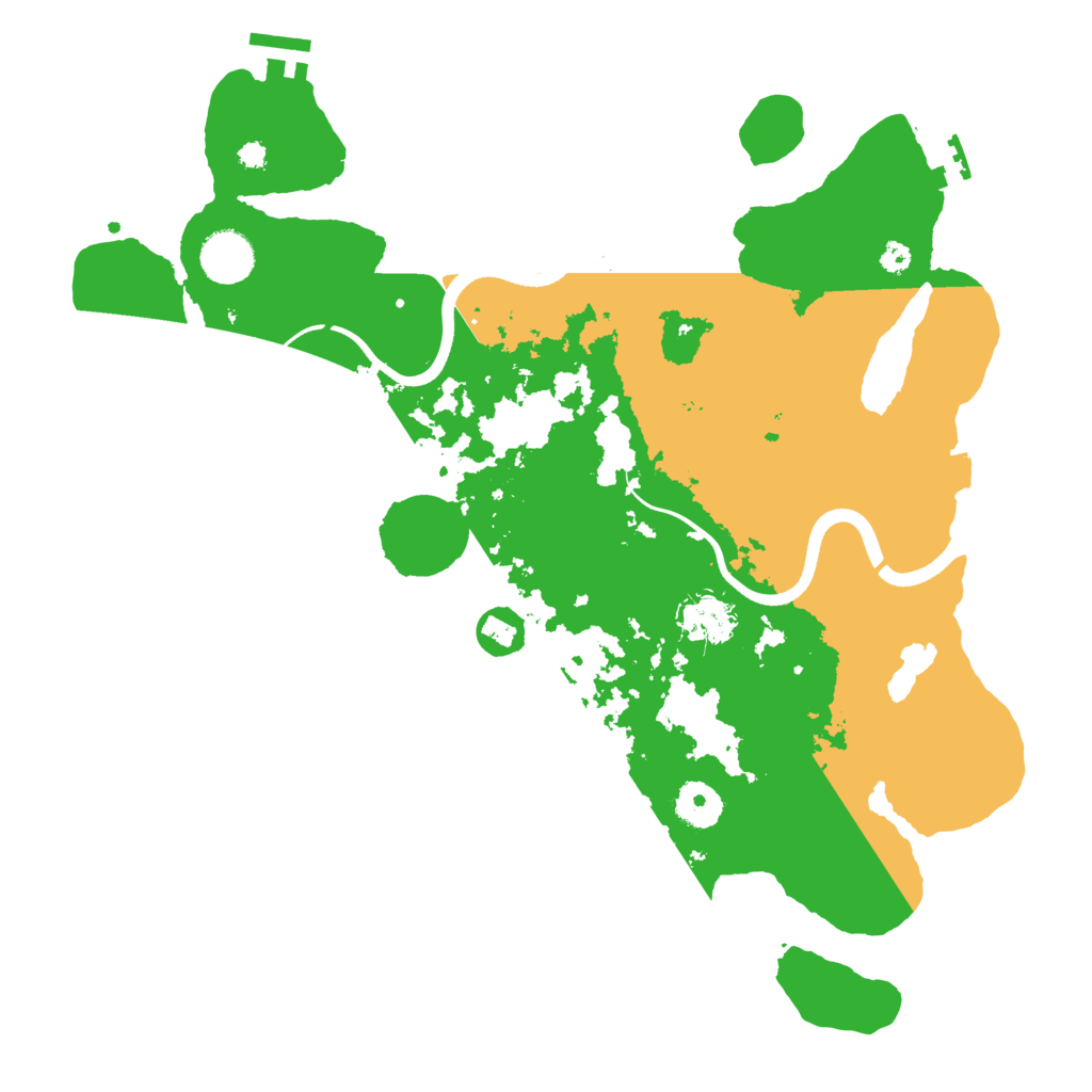 Biome Rust Map: Procedural Map, Size: 3600, Seed: 1115