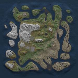 Thumbnail Rust Map: Procedural Map, Size: 4000, Seed: 198, 15 Monuments