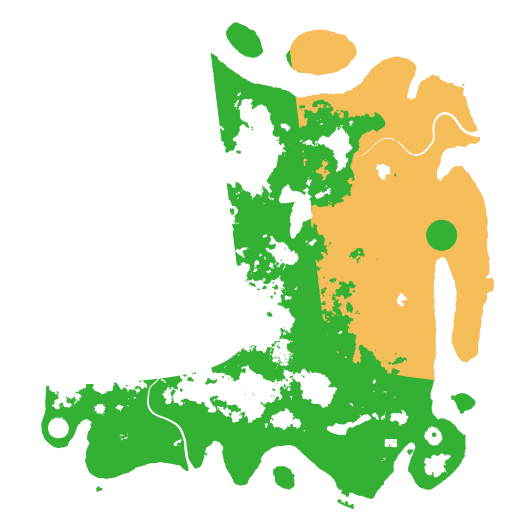 Biome Rust Map: Procedural Map, Size: 4500, Seed: 130090