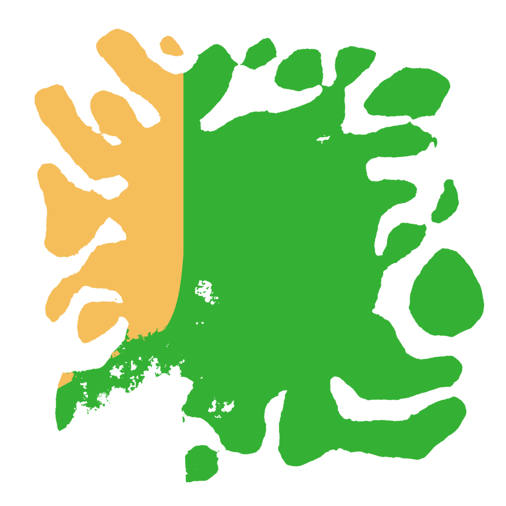 Biome Rust Map: Barren, Size: 4500, Seed: 5372408