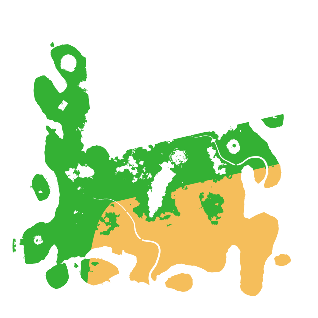 Biome Rust Map: Procedural Map, Size: 3550, Seed: 91303