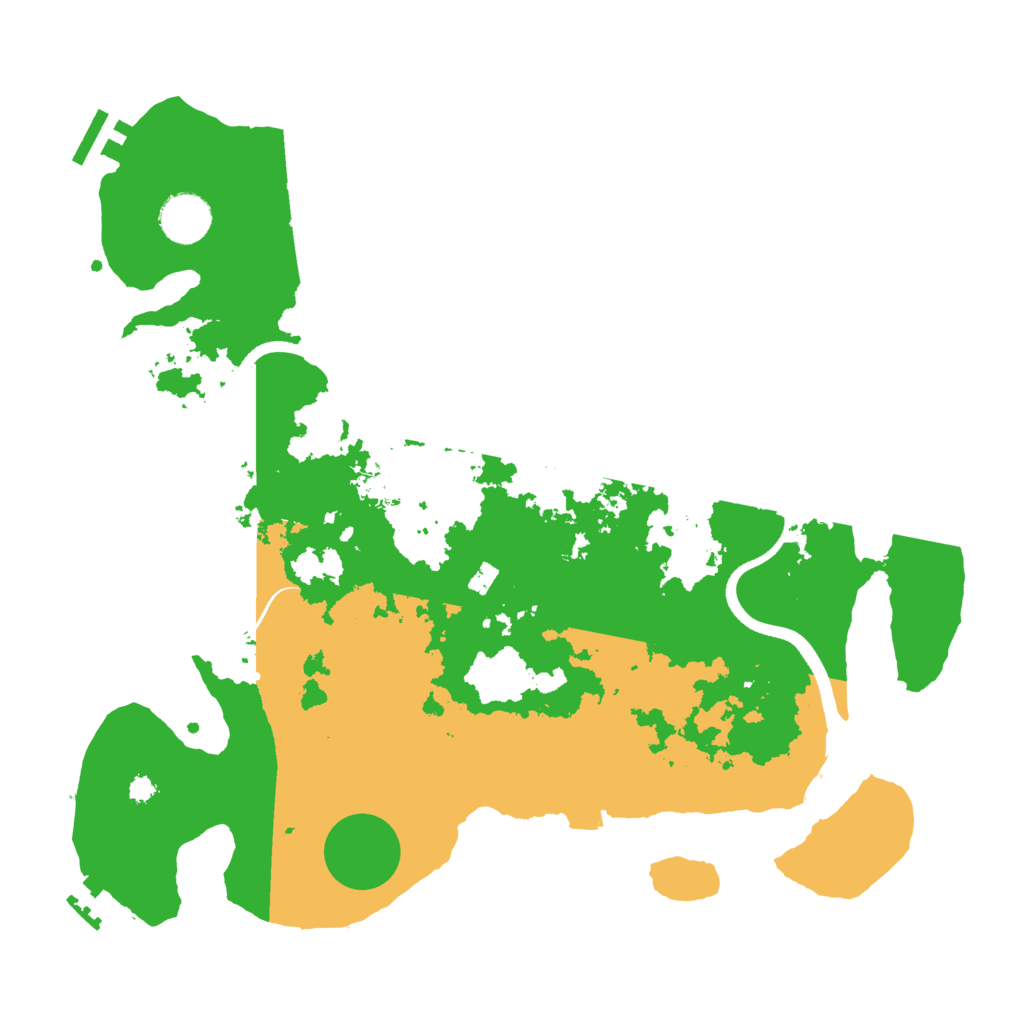 Biome Rust Map: Procedural Map, Size: 3550, Seed: 126966