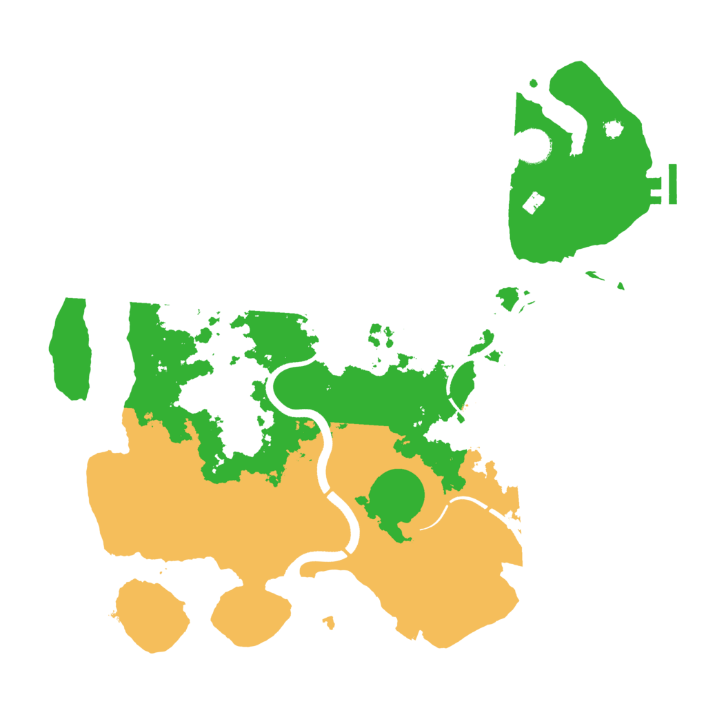 Biome Rust Map: Procedural Map, Size: 3550, Seed: 414169