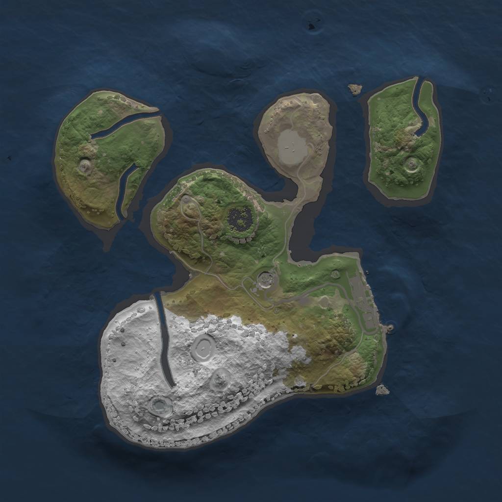 Rust Map: Procedural Map, Size: 2000, Seed: 37460703, 7 Monuments