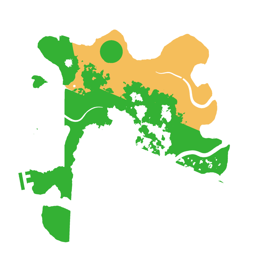 Biome Rust Map: Procedural Map, Size: 3000, Seed: 614040