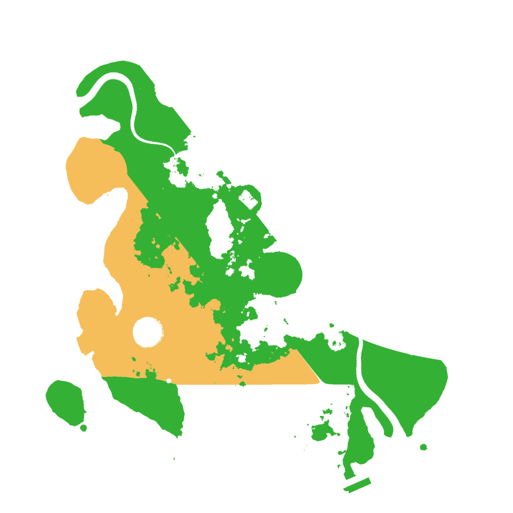 Biome Rust Map: Procedural Map, Size: 3000, Seed: 46551725