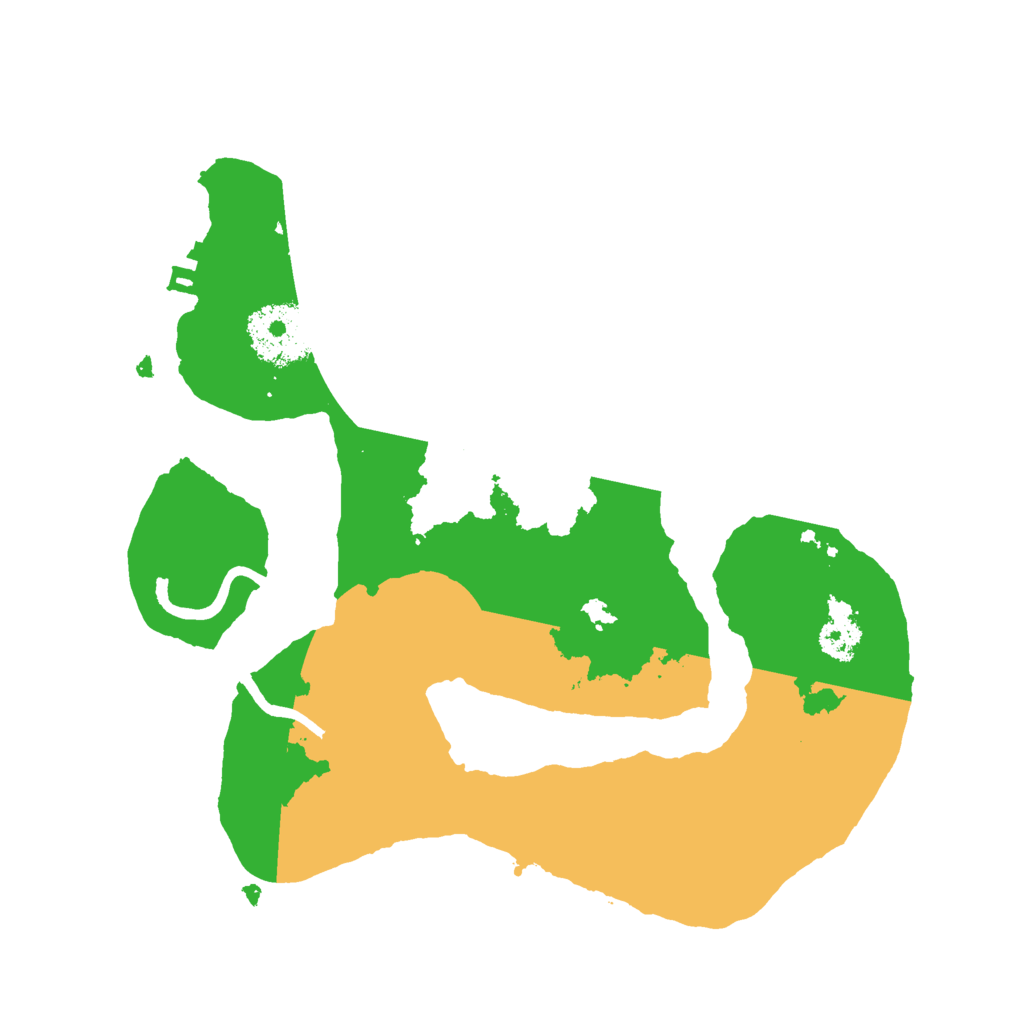 Biome Rust Map: Procedural Map, Size: 2500, Seed: 1609689372