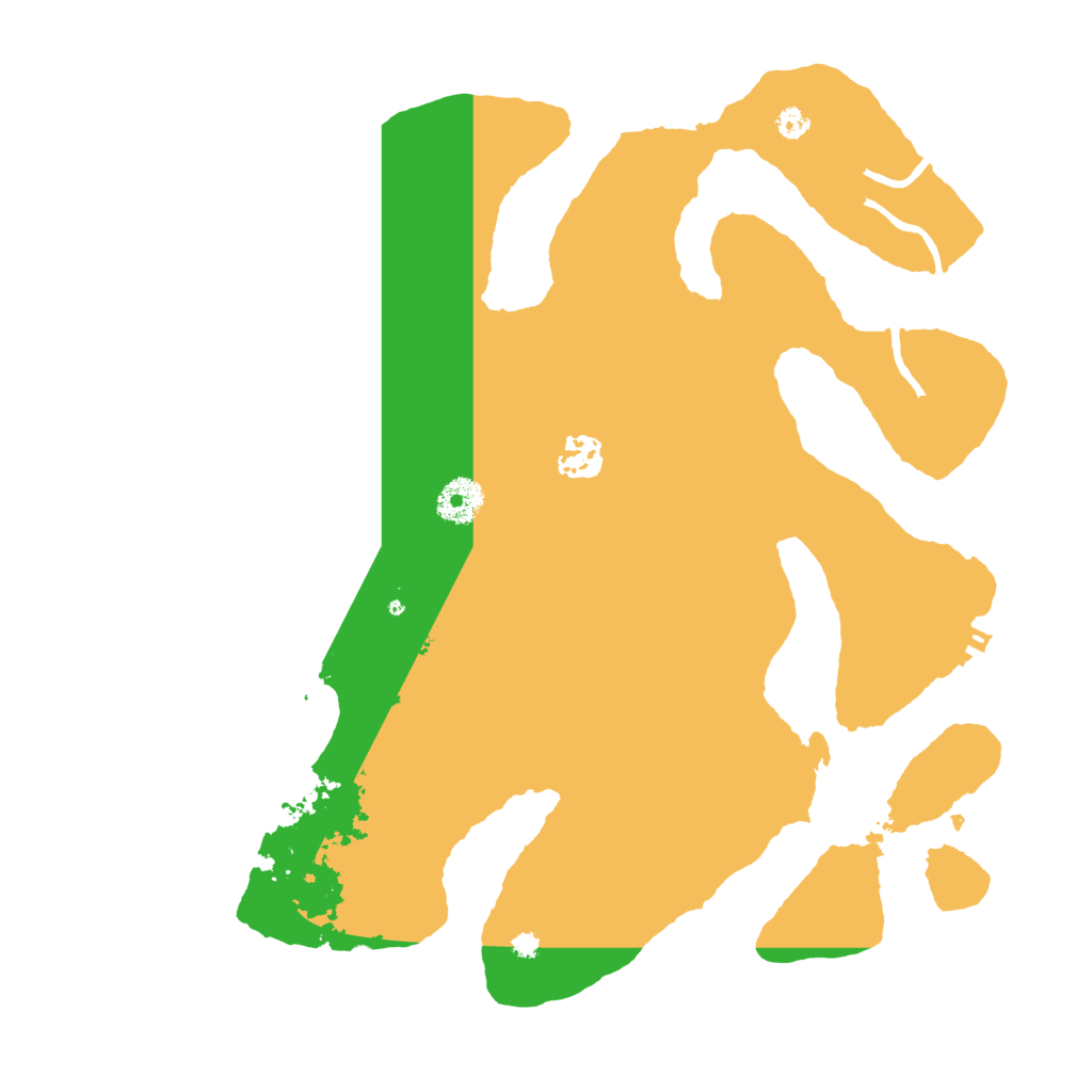 Biome Rust Map: Procedural Map, Size: 3550, Seed: 608422