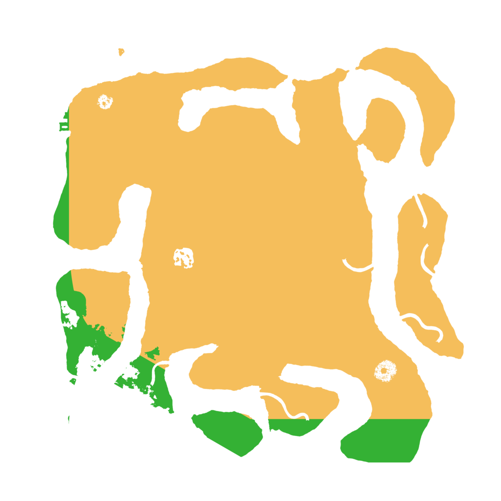 Biome Rust Map: Procedural Map, Size: 3500, Seed: 29630