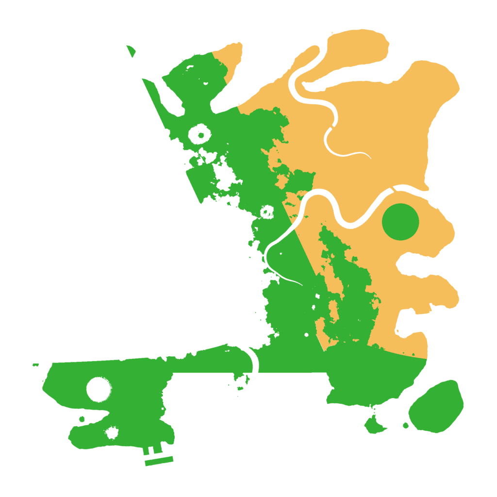Biome Rust Map: Procedural Map, Size: 3550, Seed: 421624