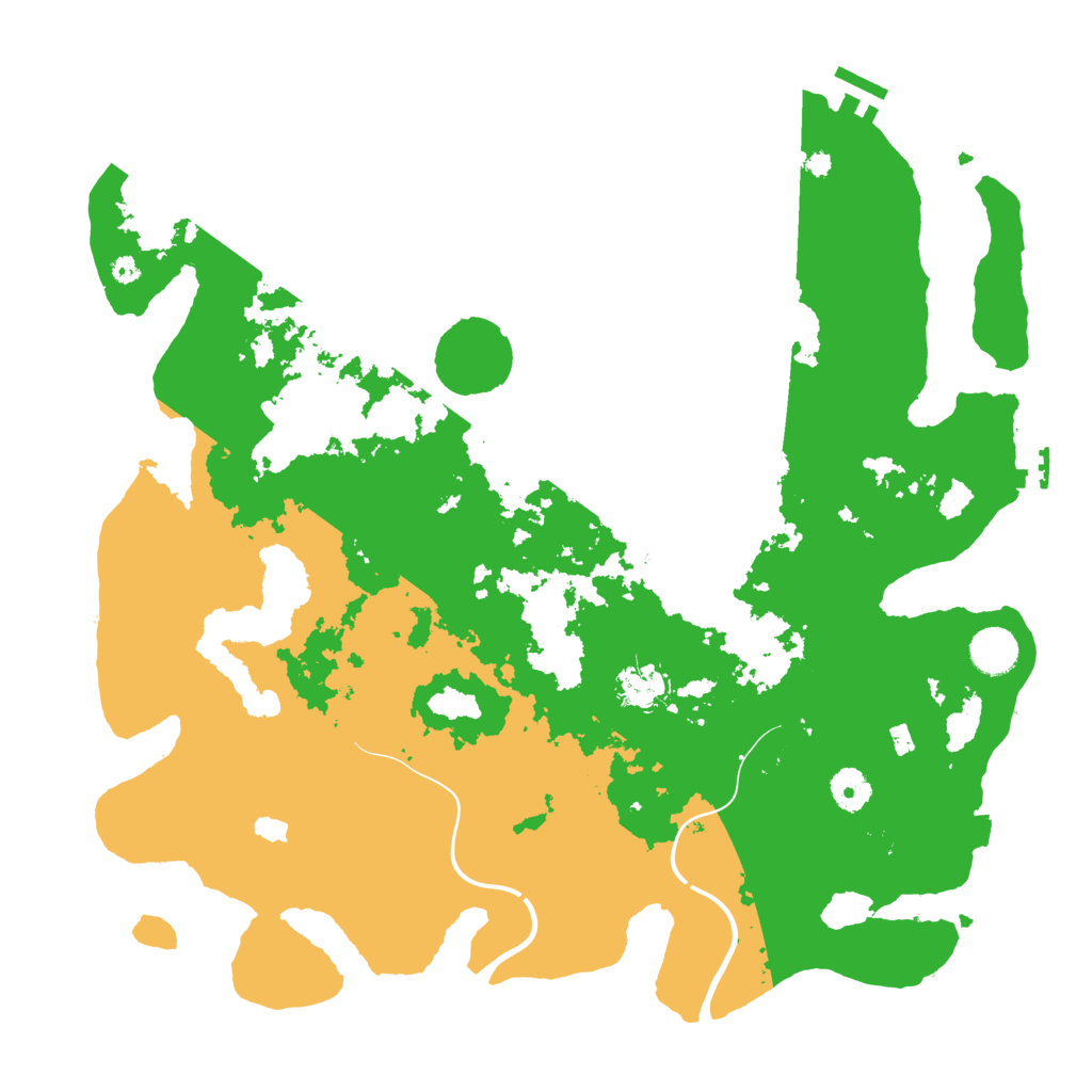 Biome Rust Map: Procedural Map, Size: 4000, Seed: 663370