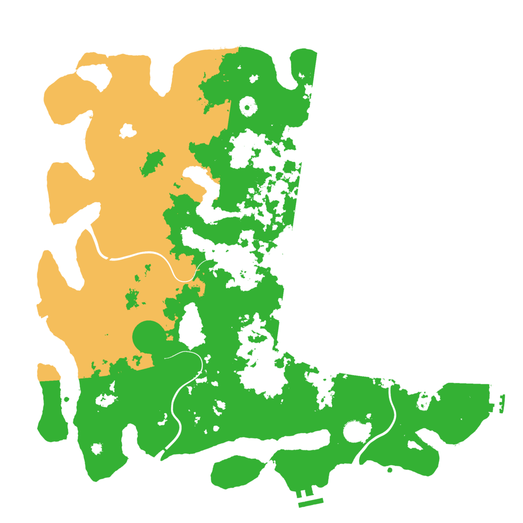 Biome Rust Map: Procedural Map, Size: 4200, Seed: 102782161