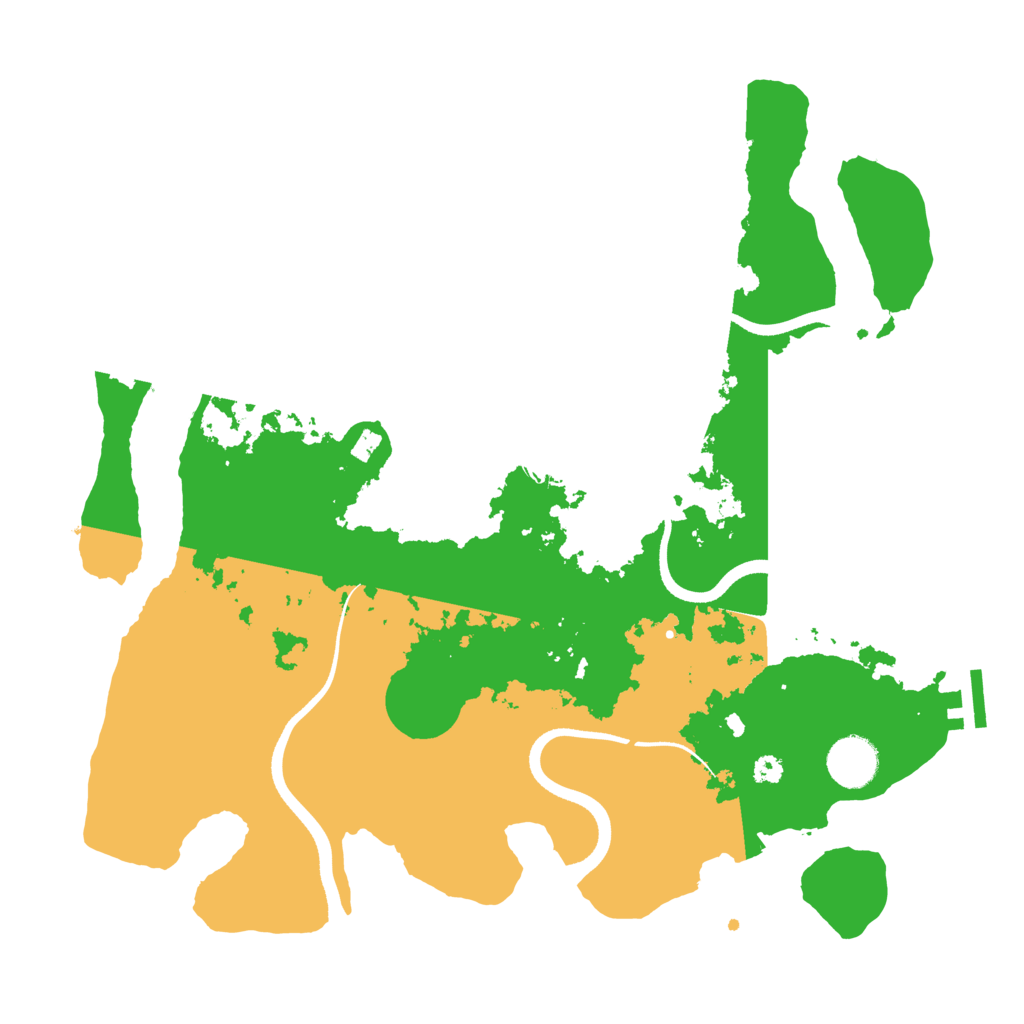 Biome Rust Map: Procedural Map, Size: 3550, Seed: 679895