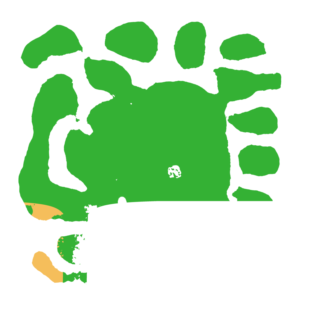 Biome Rust Map: Barren, Size: 3500, Seed: 67595962