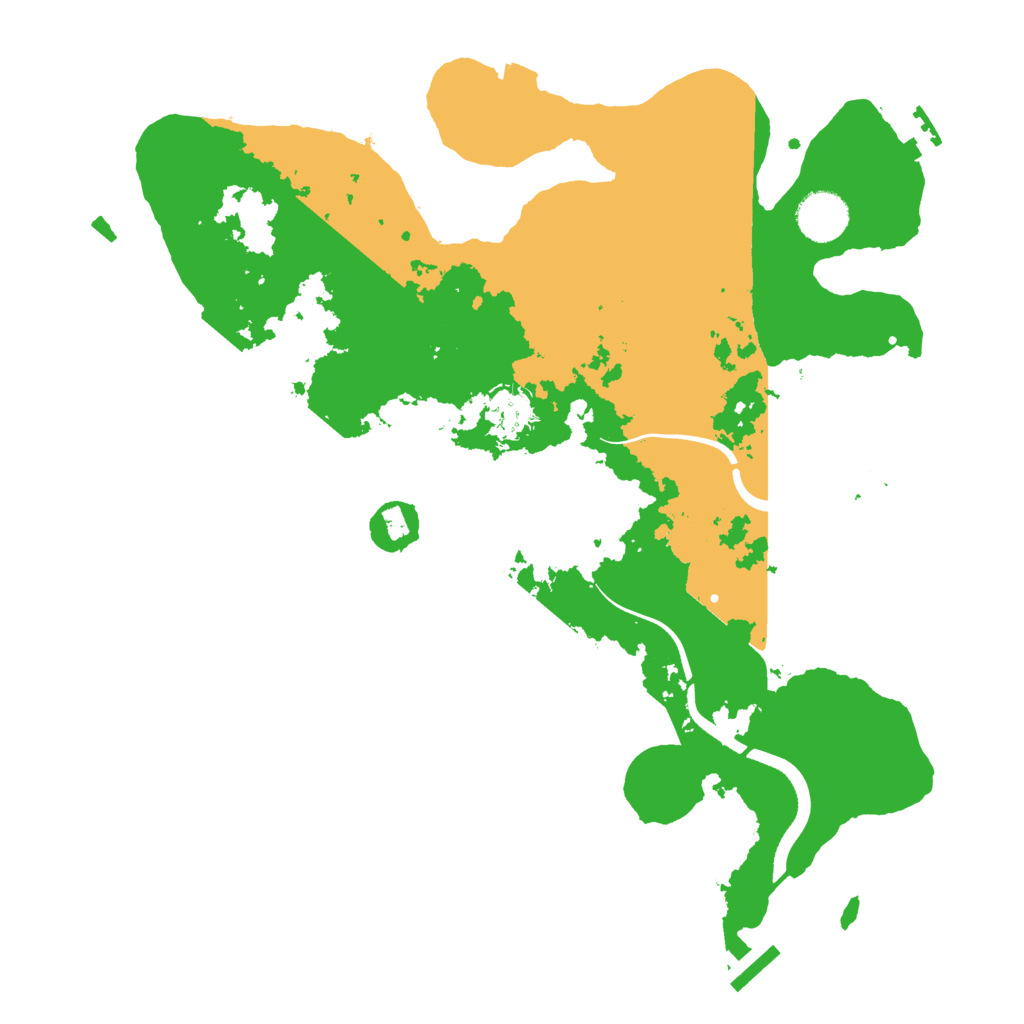 Biome Rust Map: Procedural Map, Size: 3550, Seed: 184398