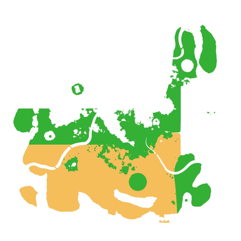 Biome Rust Map: Procedural Map, Size: 3550, Seed: 536101