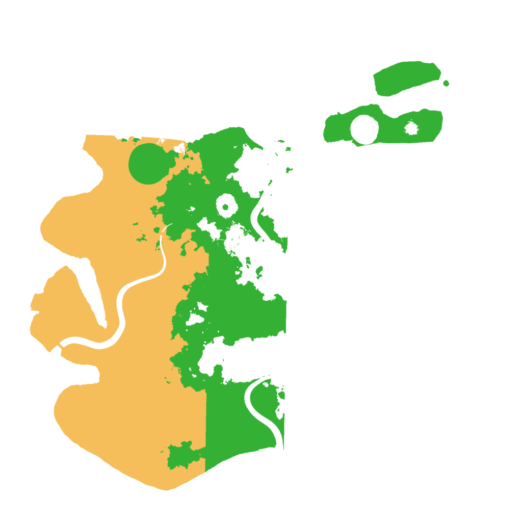 Biome Rust Map: Procedural Map, Size: 3500, Seed: 580522311