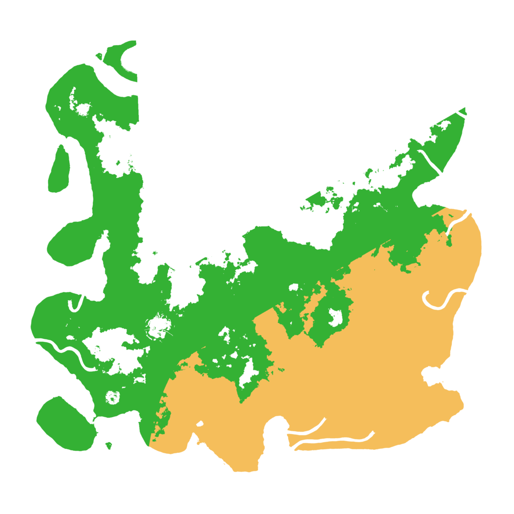 Biome Rust Map: Procedural Map, Size: 3700, Seed: 5797001