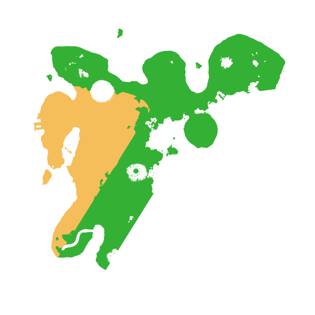 Biome Rust Map: Procedural Map, Size: 2500, Seed: 80154215