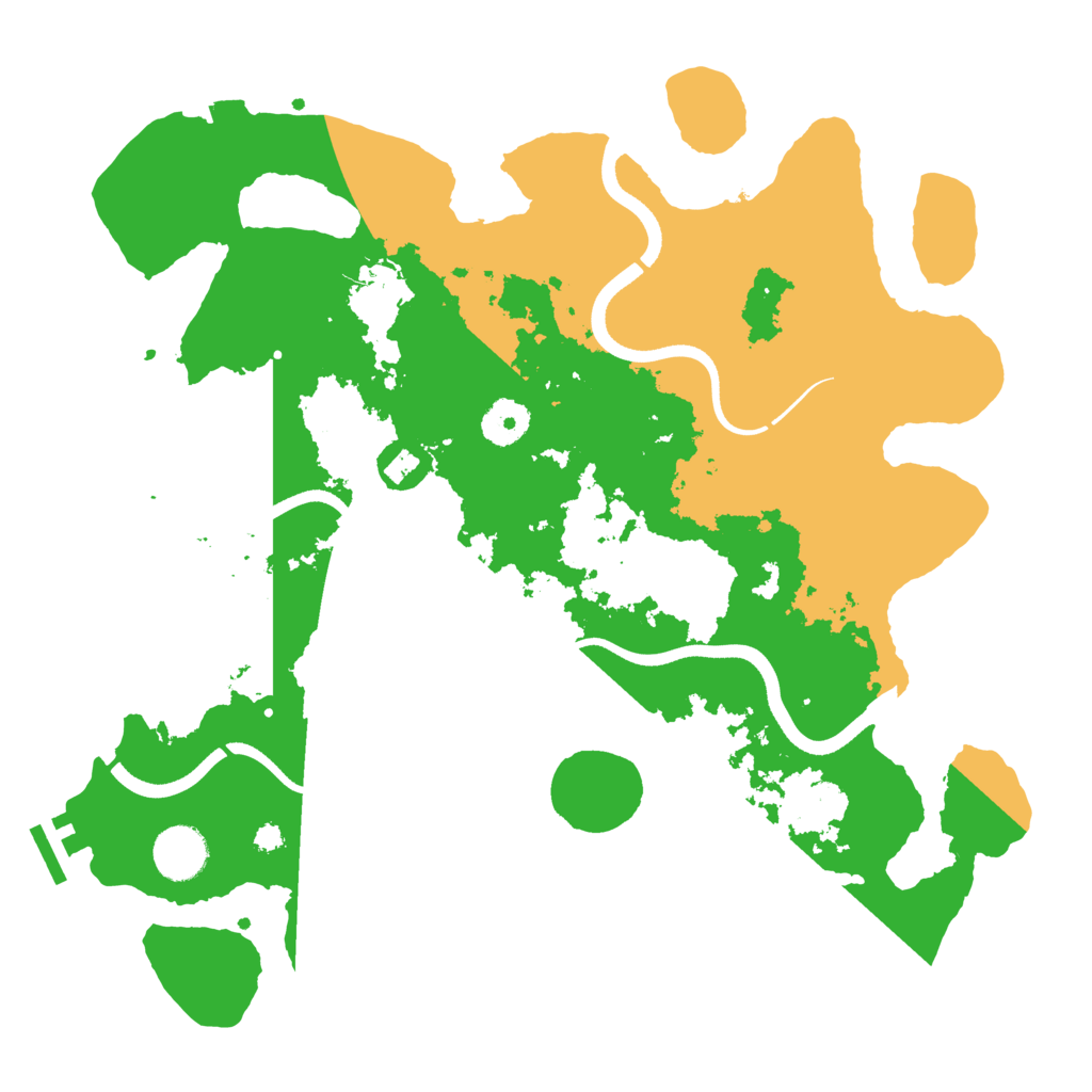 Biome Rust Map: Procedural Map, Size: 3550, Seed: 598488