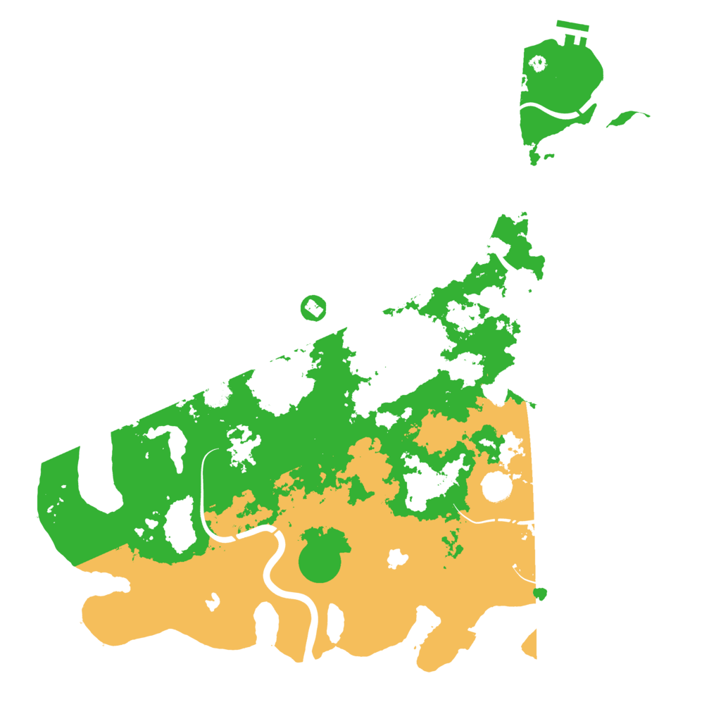 Biome Rust Map: Procedural Map, Size: 4500, Seed: 57421359