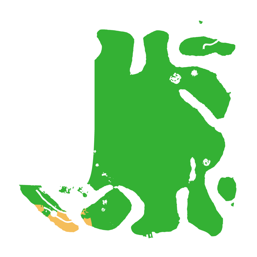 Biome Rust Map: Procedural Map, Size: 3600, Seed: 22501