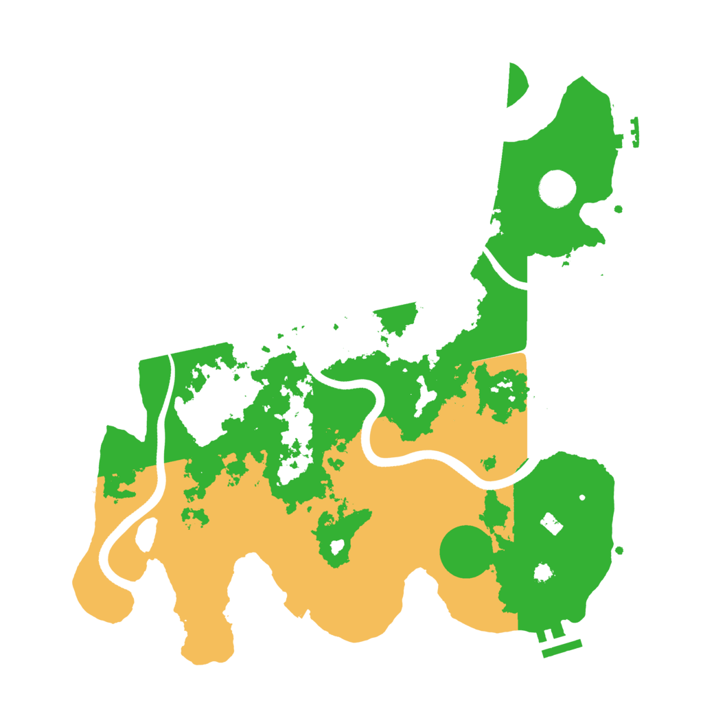 Biome Rust Map: Procedural Map, Size: 3500, Seed: 830045003
