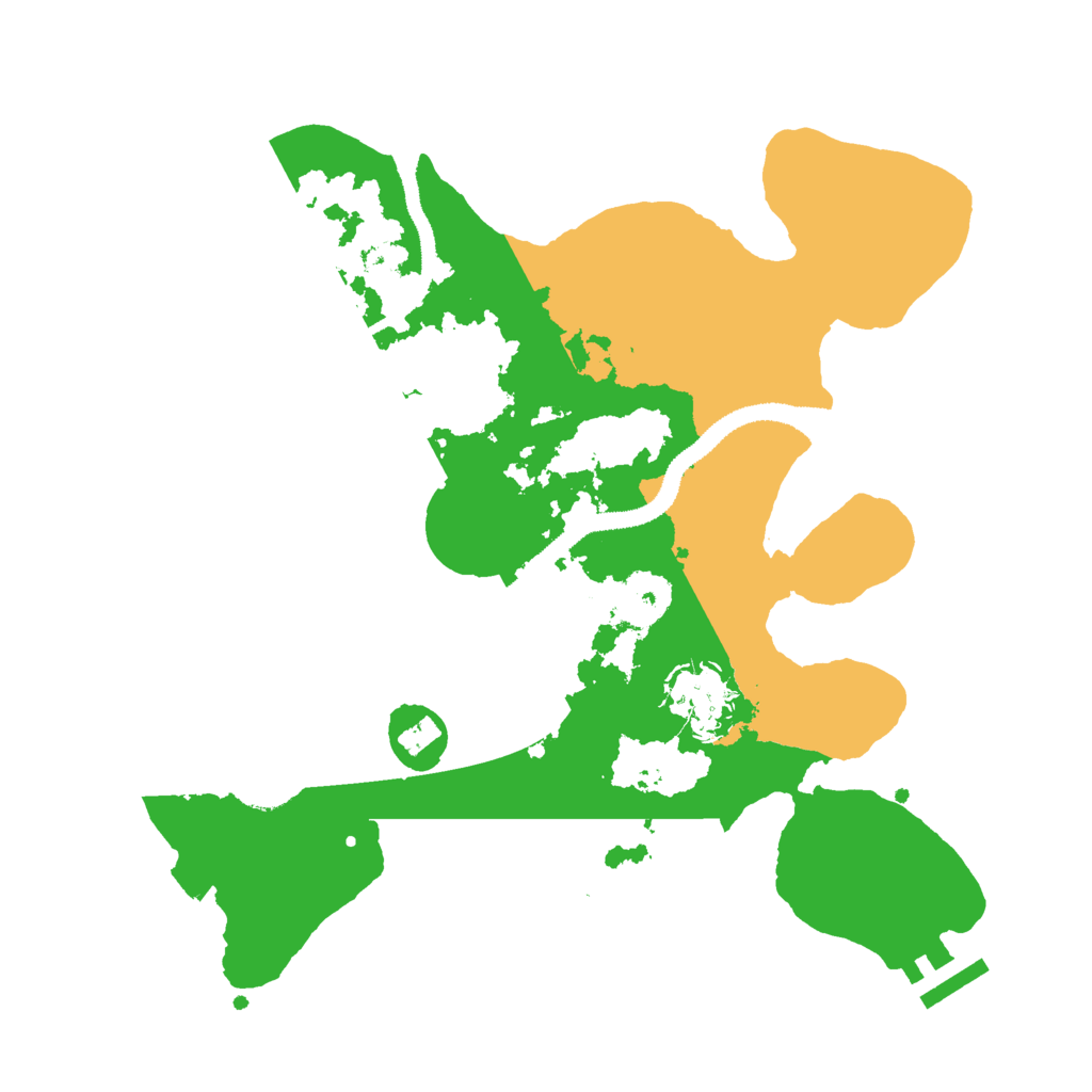 Biome Rust Map: Procedural Map, Size: 3000, Seed: 609548