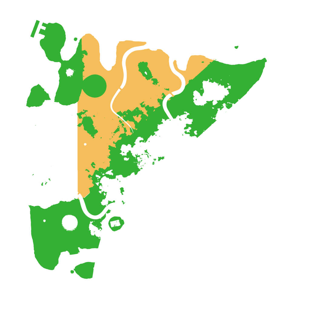 Biome Rust Map: Procedural Map, Size: 3550, Seed: 90061