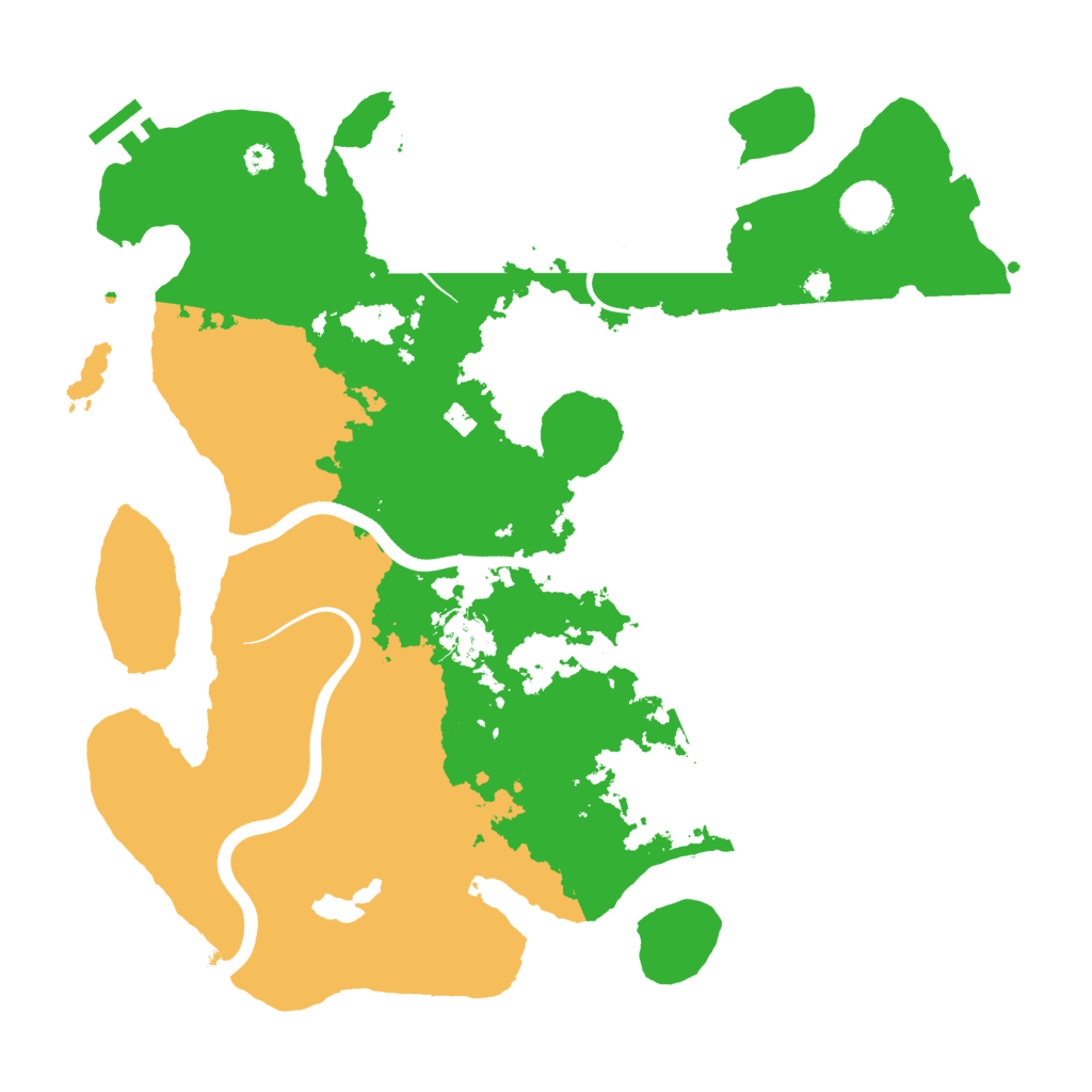 Biome Rust Map: Procedural Map, Size: 3700, Seed: 626523