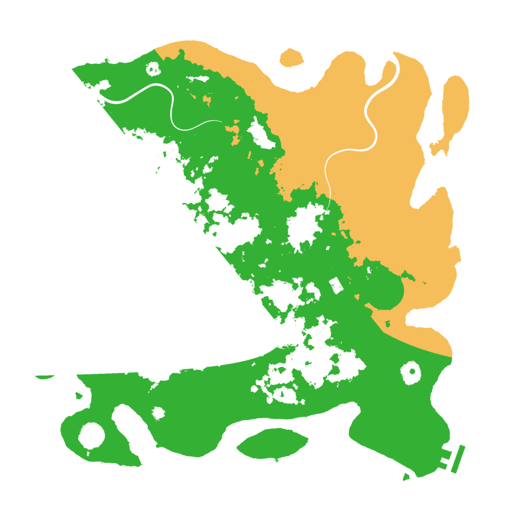 Biome Rust Map: Procedural Map, Size: 3600, Seed: 648045725