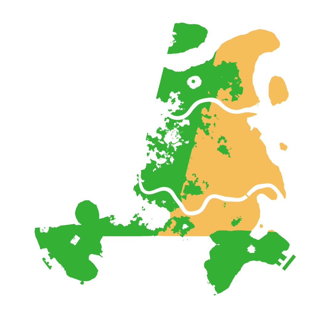 Biome Rust Map: Procedural Map, Size: 3550, Seed: 457325