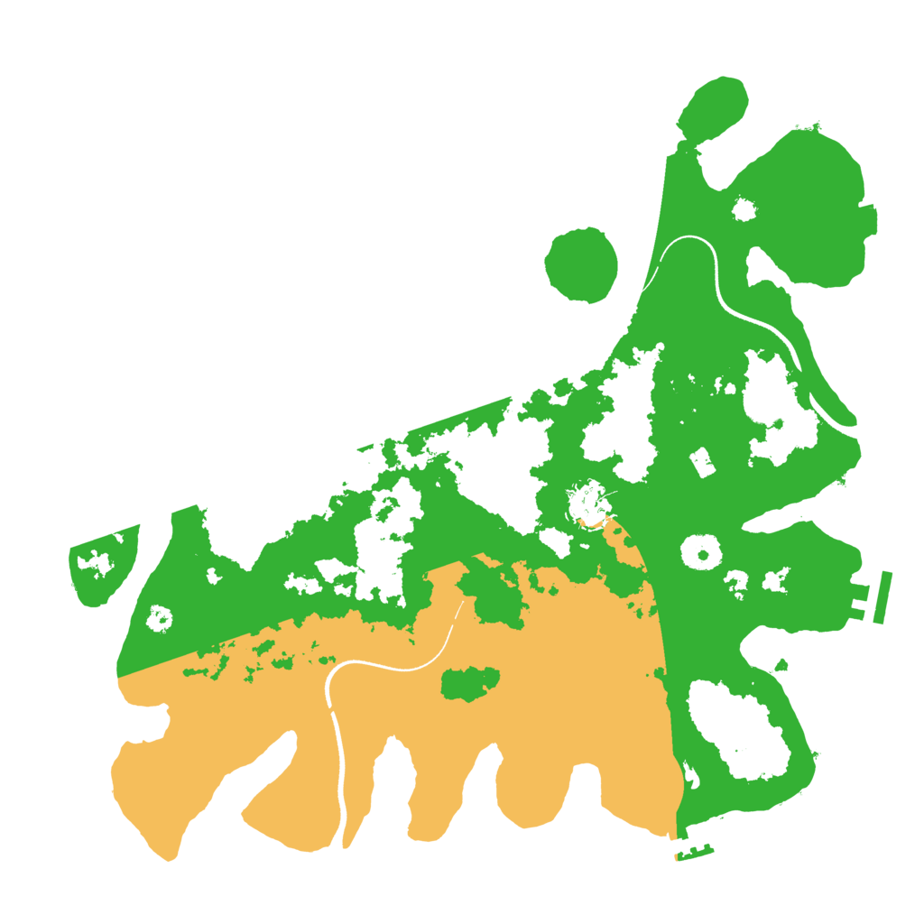 Biome Rust Map: Procedural Map, Size: 3550, Seed: 95713